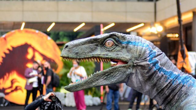 Jurassic Park filmlerinde Velociraptor modeli