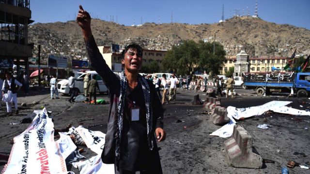 Igitero c'ibisasu i Kabul muri Afhanistan