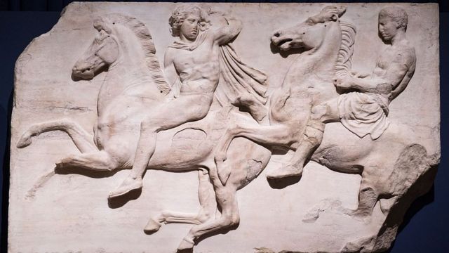 Mármoles del Partenón de Atenas.