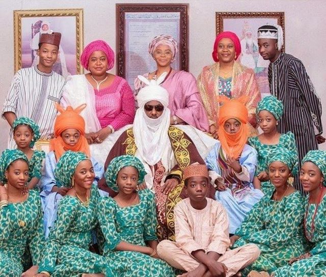 Family portrait of di Emir of Kano