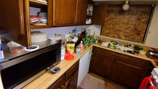 Inside the kitchen