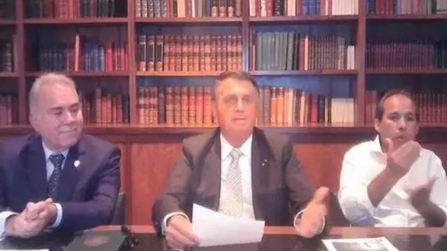 Queiroga e Bolsonaro em live