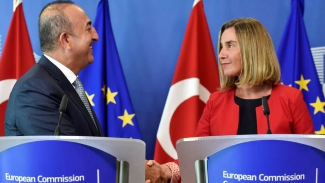 AB Dışişleri ve Güvenlik Politikaları Yüksek Temsilcisi Federica Mogherini, "Ankara ile diyalog kanallarını açık tutmamız önemli" demişti.
