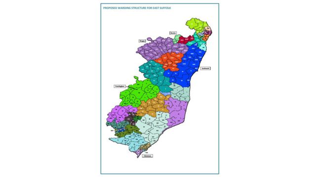 Map Of East Suffolk East Suffolk Councils Merger Will Cut Number Of Members - Bbc News