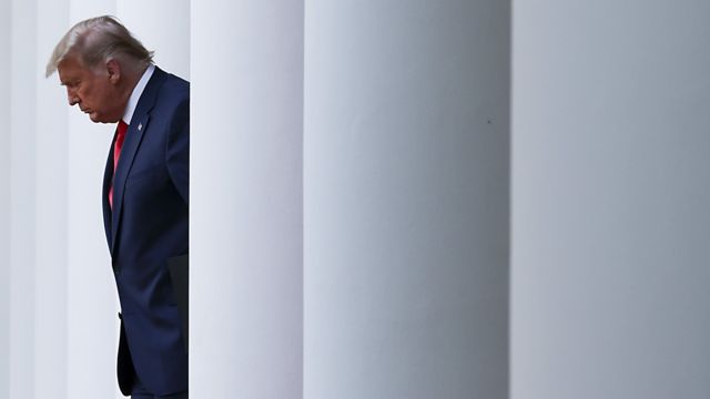 US President Donald Trump in the White House on 13 November