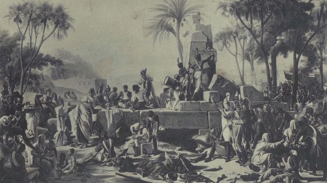 Drawing of Bonaparte's Egyptian campaign