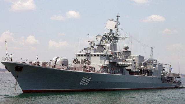 Флагман ВМС Украины фрегат "Гетман Сагайдачный"
