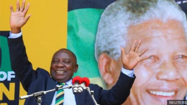 Onyeisi ANC bụ Cyril Ramaphosa