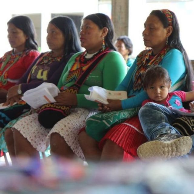 Indígenas colombianas en Cauca.