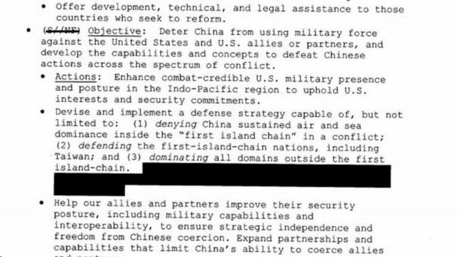 1月12日美国公布关于印太战略的解密文件