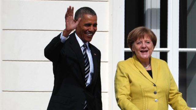 Barack Obama and Angela Merkel hold news briefing - BBC News