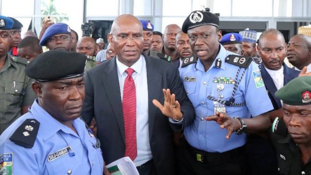 Senate Mace: Police say good citizen don find am under flyover - BBC ...