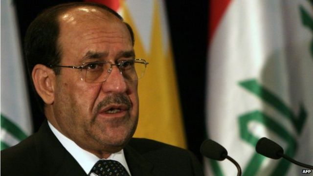 O primeiro-ministro Nouri al-Maliki