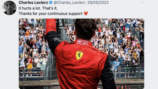 Charles Leclerc tweet