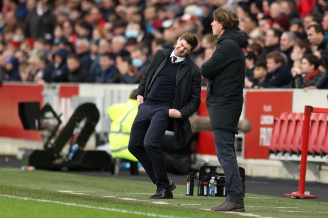 Steven Gerrard and Thomas Frank.