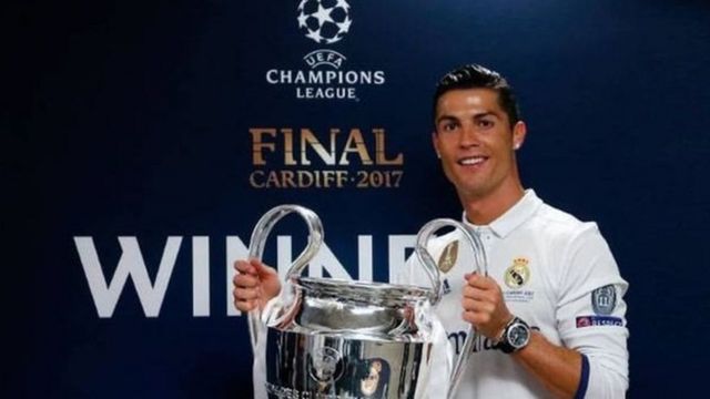 Ronaldo ya lashe kofin zakarun Turai hudu.