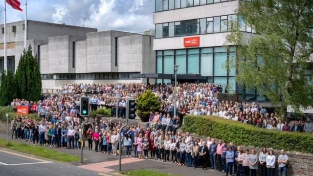 BBC Wales staff start move to new Cardiff headquarters - BBC News