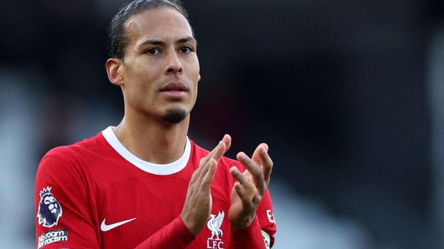 Virgil van Dijk applauds