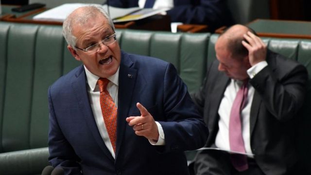 Scott Morrison, primer ministro australiano, el 11 de junio de 2020
