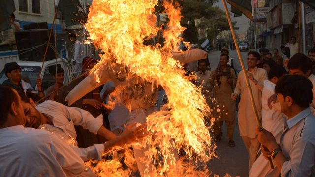 बलूचिस्तान में प्रदर्शन करते लोग (फ़ाइल फ़ोटो)