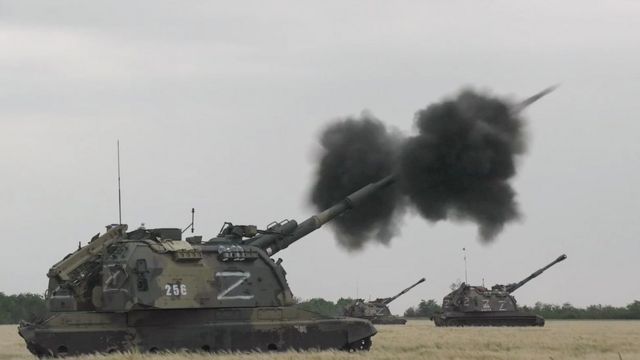 Російські гаубиці "Мста-С" в Україні