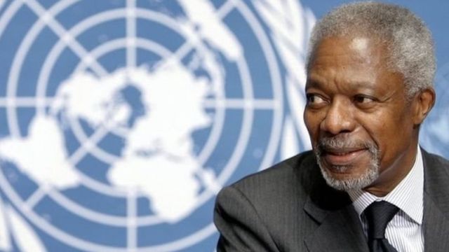 Kofi Annan, exsecretario general de la ONU y Nobel de la Paz
