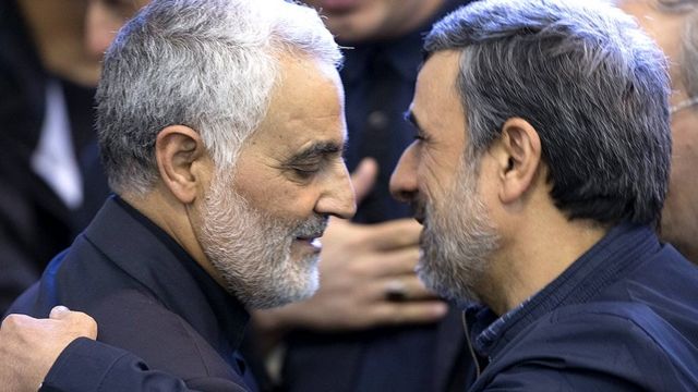 احمدی نژاد و قاسم سلیمانی