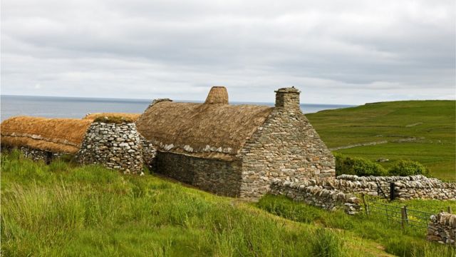 Старый дом на Шетландских островах