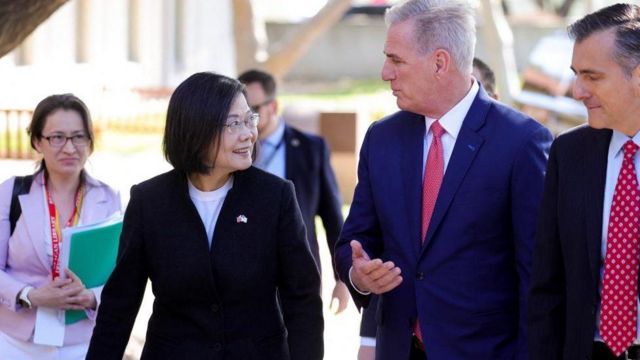 Tsai Ing-wen e Kevin McCarthy
