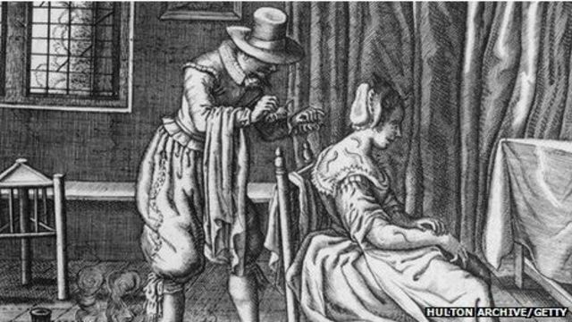 Imagem de uso de sanguessugas no século 17