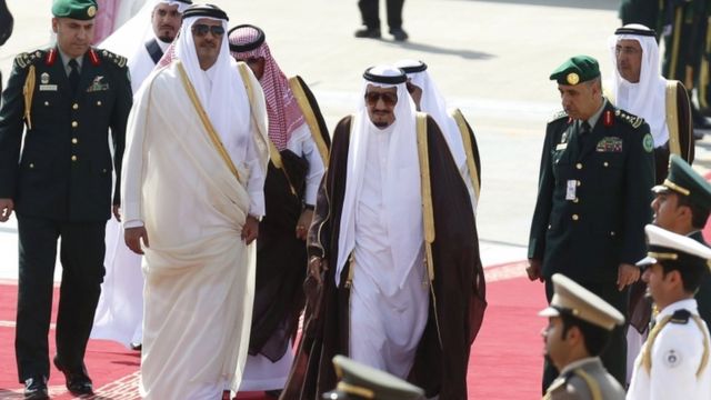سعودی اور قطری سربراہان