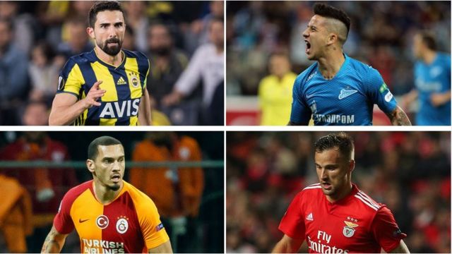 Fenerbahçe, Zenit, Galatasaray, Benfica