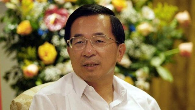 El presidente de, Chen Shu-bian, el 2 de noviembre de 2003