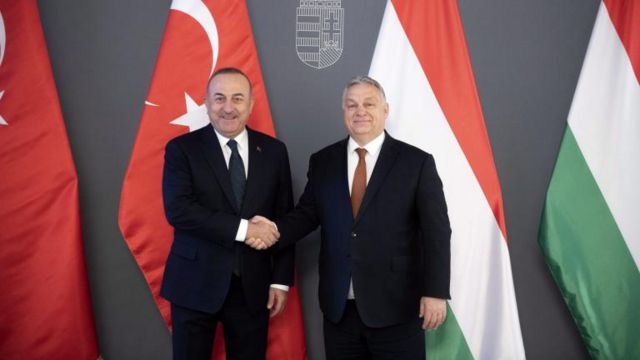 Dışişleri Bakanı Mevlüt Çavuşoğlu ve Macaristan Başbakanı Viktor Orban