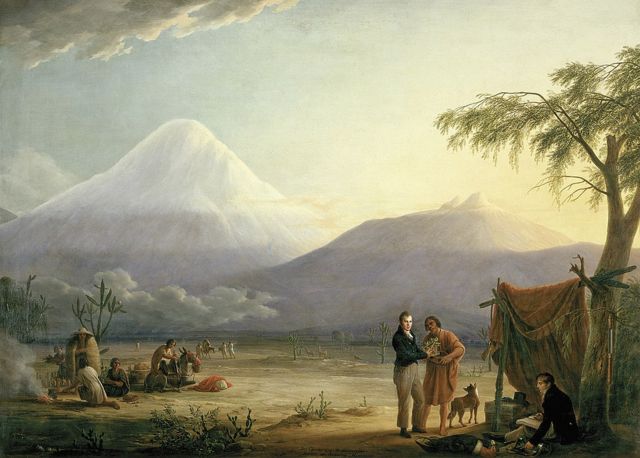 Humboldt and Bonpland in Chimborazo, Ecuador.  Artist: Friedrich Georg Weitsch.