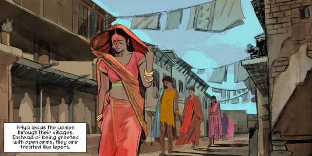 Jabardasti Rap B F Chudai Com - Priya: India's female comic superhero returns to rescue 'stolen girls' -  BBC News