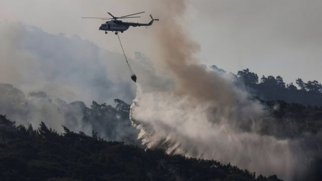 حرائق الغابات جنوب تركيا
