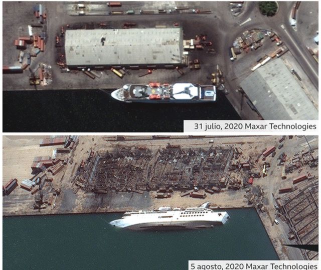Explosión En Beirut Las Imágenes Del Antes Y Después De La Explosión