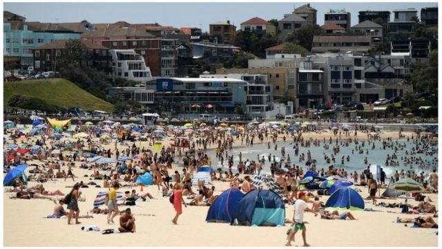 The temperature in Sydney on weekends rose to 40 ° C