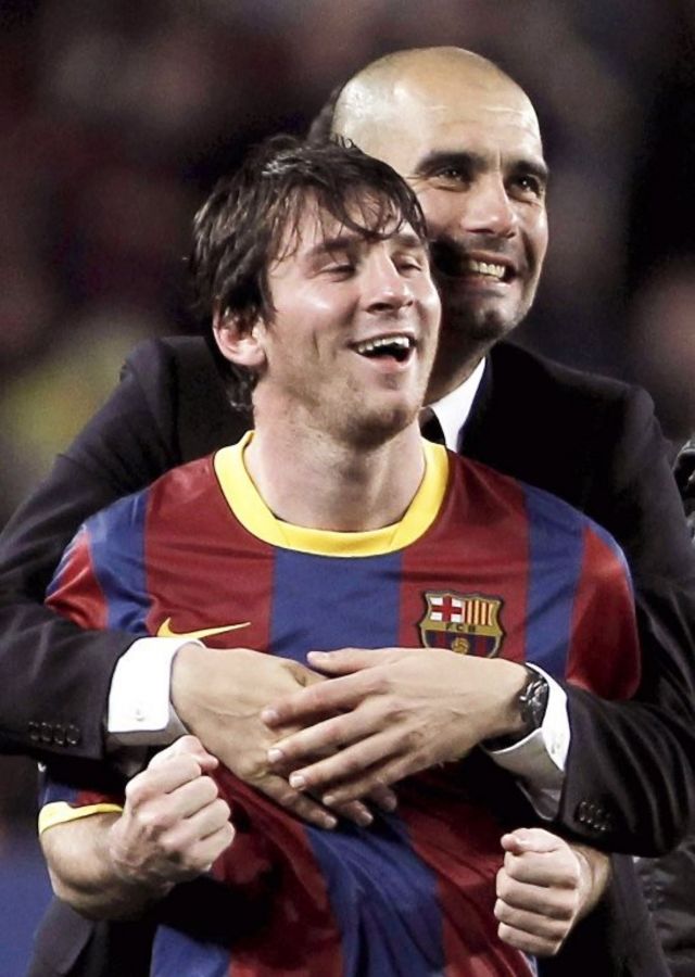 Pep Guardiola ve Lionel Messi (3 Mayıs 2011)