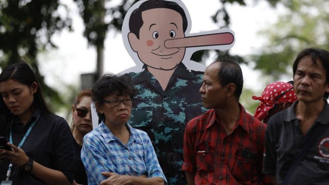 บรรยากาศการชุมนุมกลุ่มคนอยากเลือกตั้ง ก่อนวันครบรอบ 4 ปีรัฐประหาร