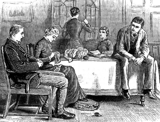 Una típica familia de clase media en el siglo XIX