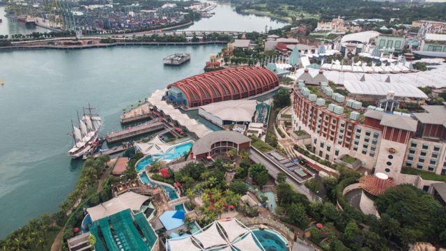 General view of Sentosa Island on June 2, 2018 in Singapore.