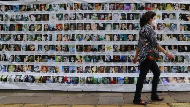 баннер с фотографиями 242 погибших