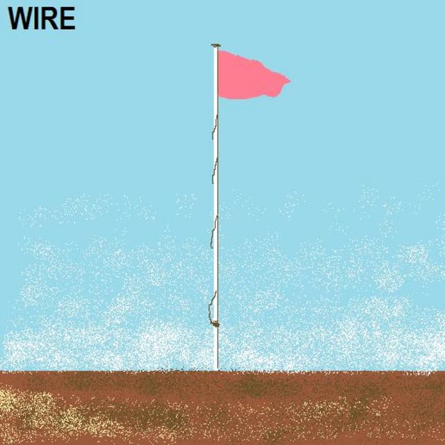 Wire - Pink flag