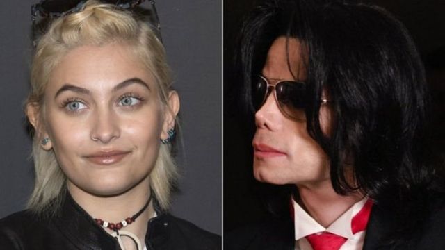 Paris Jackson (G) et Michael Jackson
