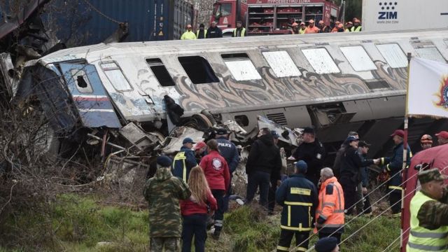 Accidente ferroviario en Grecia
