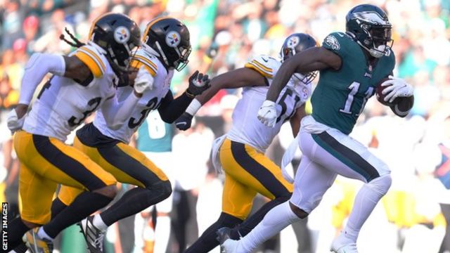 NFL week four review & results: 49ers & Eagles the only unbeaten teams as  Bills beat Miami - BBC Sport