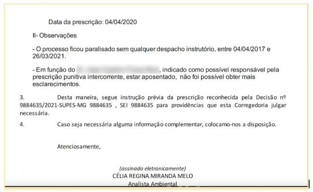 Print de prescrição de multa