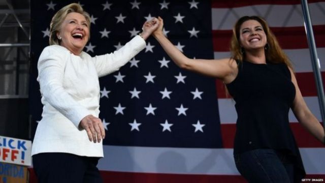 Alicia Machado na Hillary Clinton bavuze ko Trump adakwiye kuba prezida